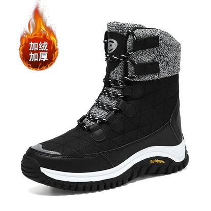 Bottes de neige imperméables à plateforme épaisse pour femmes, bottes de compétitivité, chaussures chaudes non ald, extérieur, décontracté, grande taille,-40 ℃, hiver