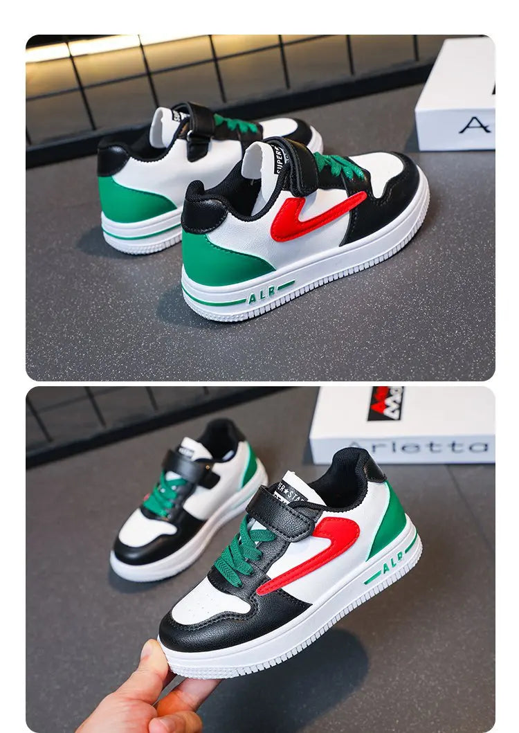 Chaussures de sport à bouton rotatif pour enfants, chaussures plates en maille respirante à filet unique, nouvelle collection été, chaussures plates pour enfants moyens et grands