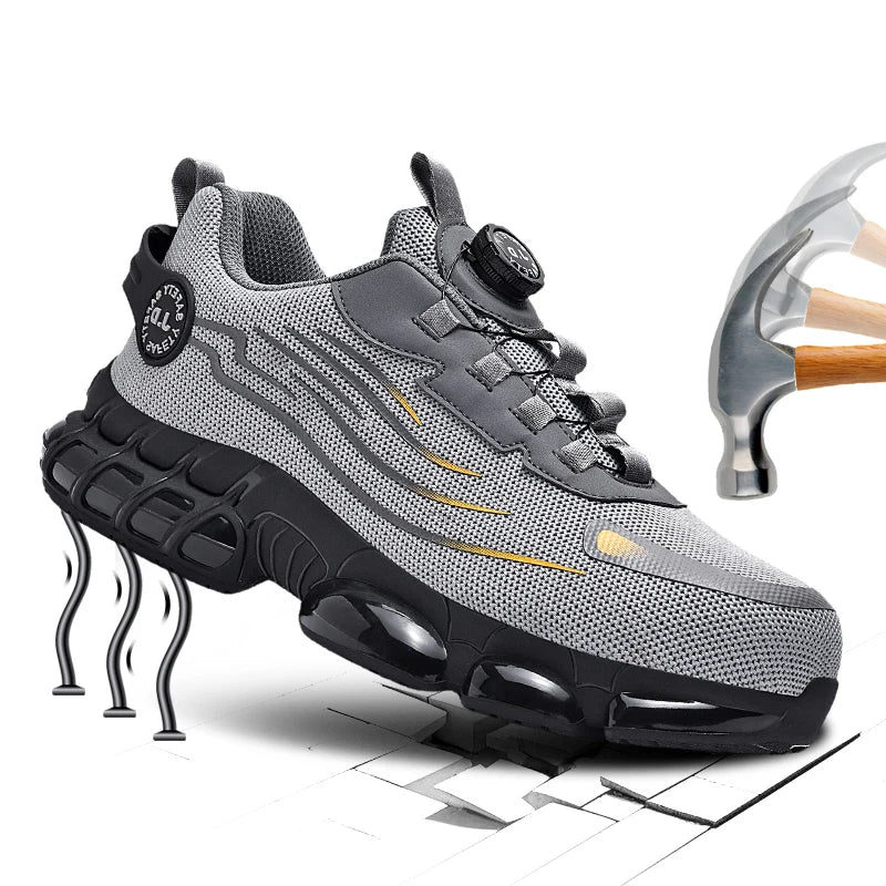 Men's Military Tactical Boots Army Boots Men Side Zipper Military Boots Men Anti-Slip Ankle Boots Work Safety Shoes Hiking Shoe - DOGOMET DIGITAL PLUS