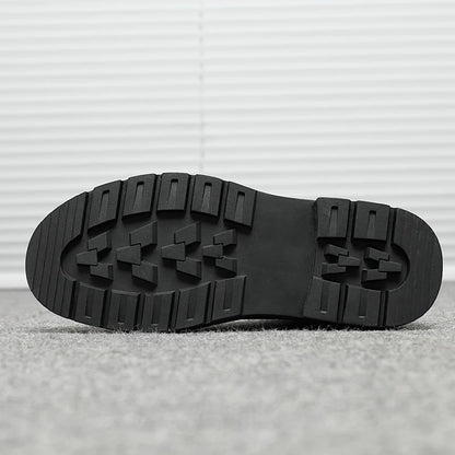 StephanBoots-Chaussures à plateforme noires pour hommes, Bottes de rinçage à la mode, Slip on, Nouveau, Automne, Hiver, 2022 - DOGOMET DIGITAL PLUS