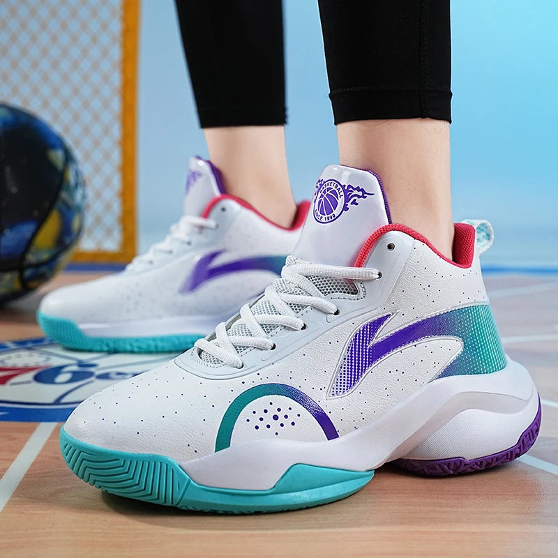 Chaussures de basket-ball nouveau modèle 2025 – Chaussures de sport antidérapantes et résistantes à l'usure pour hommes et femmes, adaptées aux activités décontractées.