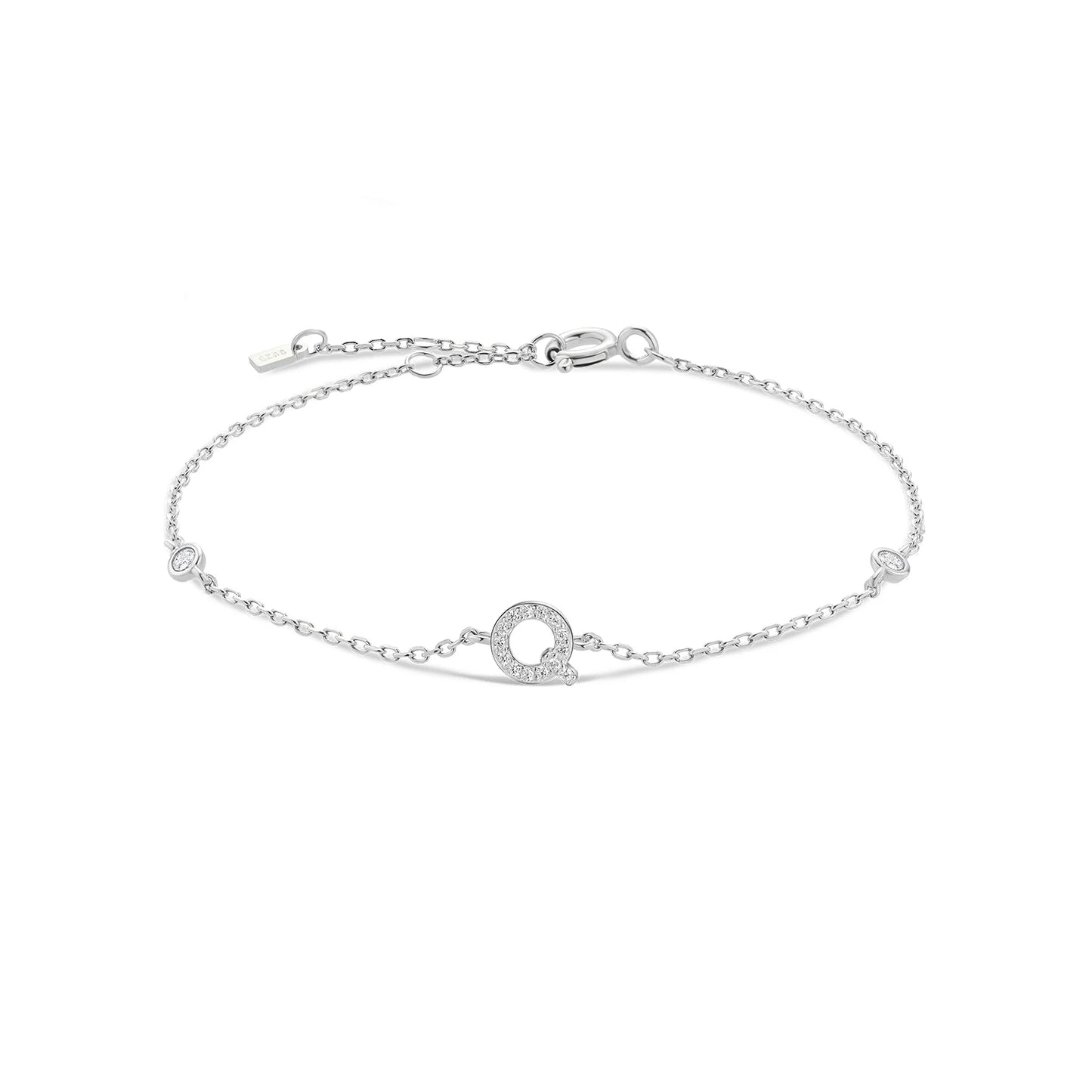 ANDYWEN – Bracelet en argent Sterling 925, 26 lettres initiales, monogramme de l'alphabet, nom en or, cristal CZ Zircon, bijoux à la mode 2021 - DOGOMET DIGITAL PLUS