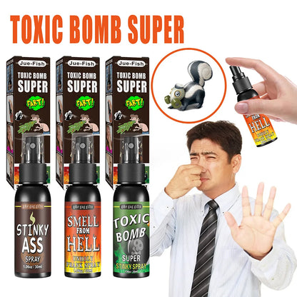 30ml Fart Spray Party Supplies Plastic Liquid Fart Gag for Adults Kids Terrible Stinky Fart Spray Non Toxic Halloween Funny Toys