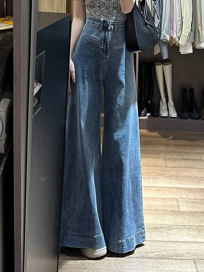Jean Baggy Y2k pour femme, pantalon slim, taille haute, vêtements de printemps, Coquette Vintage américaine