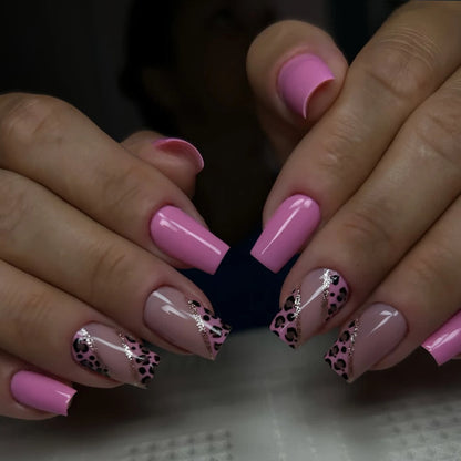 24 pièces/ensemble faux ongles carrés courts pour femmes mignon mariée coeur blanc français conseils faux ongles y2k presse sur faux ongles fournitures