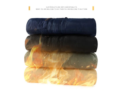 Parka Thermique Épaisse et Chaude pour Homme, Manteau Décontracté à Fermeture Éclair, avec Doublure Souriante, Coupe-Vent, Vêtement d'Extérieur, Hiver - DOGOMET DIGITAL PLUS