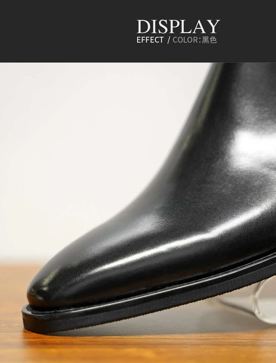 Bottines Chelsea en PU marron pour hommes, chaussures polyvalentes, décontractées, Style britannique, vêtements de fête de rue, robe classique, nouvelle collection