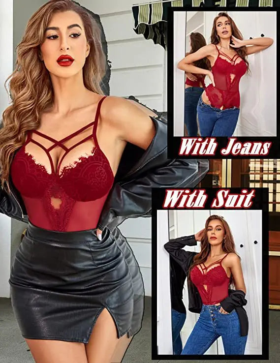 2025 Women's Lingerie Sexy Women Underwear Whole Bodysuits Erotic Lingerie Woman Ensemble Lingeries Femmes Strawberry Vs New