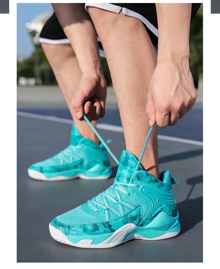 Chaussures de basket-ball respirantes carillon colorées pour hommes, chaussures de sport décontractées, haut, polyvalent, nouveau, printemps, 2024