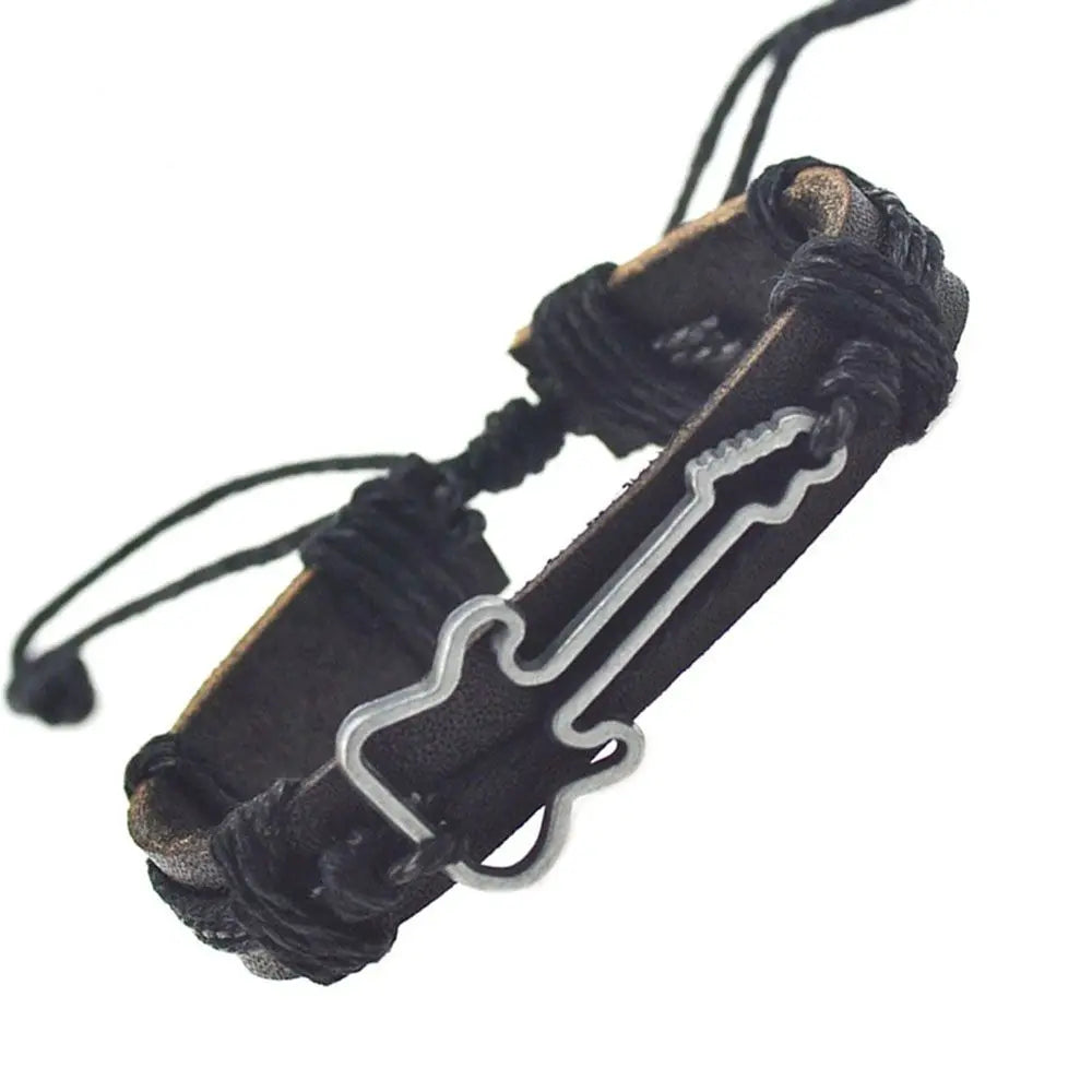 1pc Chain Friendship Men Wristbands Adjustable Women Bracelets Antique Jewelry Charm Bangles Guitar Bracelets