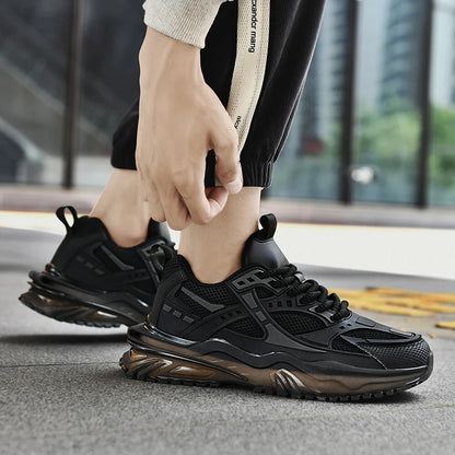 Nouvelles chaussures de sport pour hommes quatre saisons mode confortable extérieur antidérapant semelle épaisse résistant à l'usure respirant baskets de loisirs