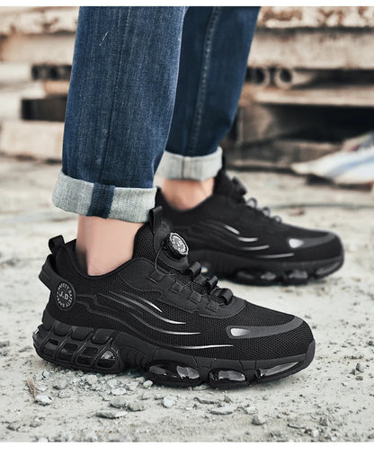 Men's Military Tactical Boots Army Boots Men Side Zipper Military Boots Men Anti-Slip Ankle Boots Work Safety Shoes Hiking Shoe - DOGOMET DIGITAL PLUS