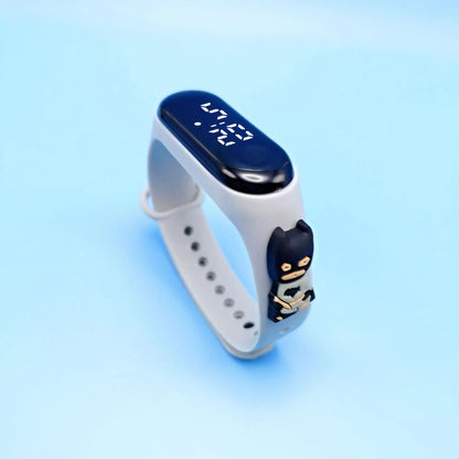 Montre étanche Marvel pour enfants, montres de dessin animé, affichage LED, électronique, numérique, cadeau de vacances, mode