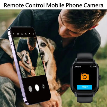 Montres intelligentes pour homme femme appel Bluetooth musique fitness tracker sport avec podomètre étanche informations alertes montre intelligente