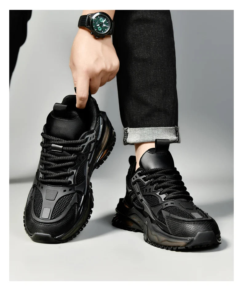 Nouvelles chaussures de sport pour hommes quatre saisons mode confortable extérieur antidérapant semelle épaisse résistant à l'usure respirant baskets de loisirs