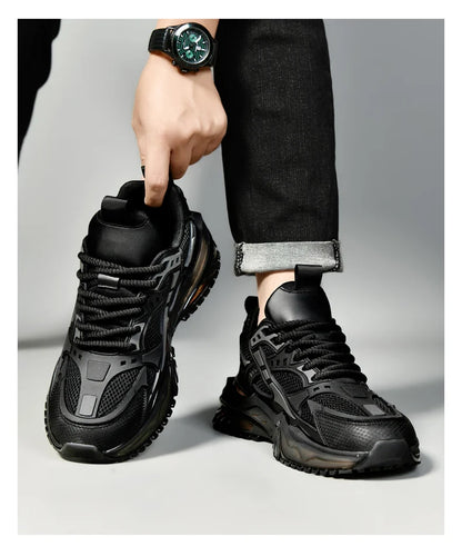 Nouvelles chaussures de sport pour hommes quatre saisons mode confortable extérieur antidérapant semelle épaisse résistant à l'usure respirant baskets de loisirs