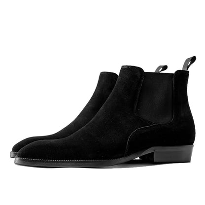 Style occidental hommes Chelsea bottes en cuir véritable de luxe en plein air randonnée chaussures de travail cheville désert bottes Botas Hombre Zapatos