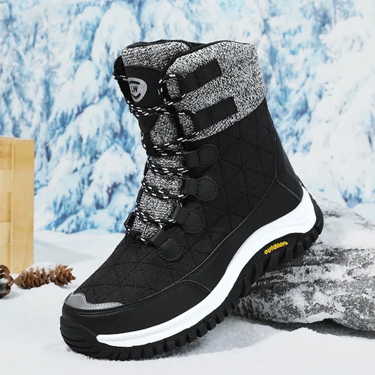 Bottes de neige imperméables à plateforme épaisse pour femmes, bottes de compétitivité, chaussures chaudes non ald, extérieur, décontracté, grande taille,-40 ℃, hiver