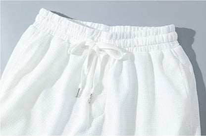 A 2025 new summer outdoor short-sleeved round-neck T-shirt and breathable shorts two-piece fashionable sporty casual suit - DOGOMET DIGITAL PLUS