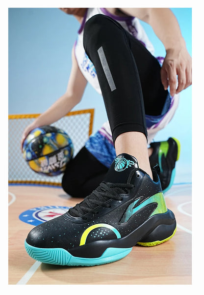 Chaussures de basket-ball nouveau modèle 2025 – Chaussures de sport antidérapantes et résistantes à l'usure pour hommes et femmes, adaptées aux activités décontractées.