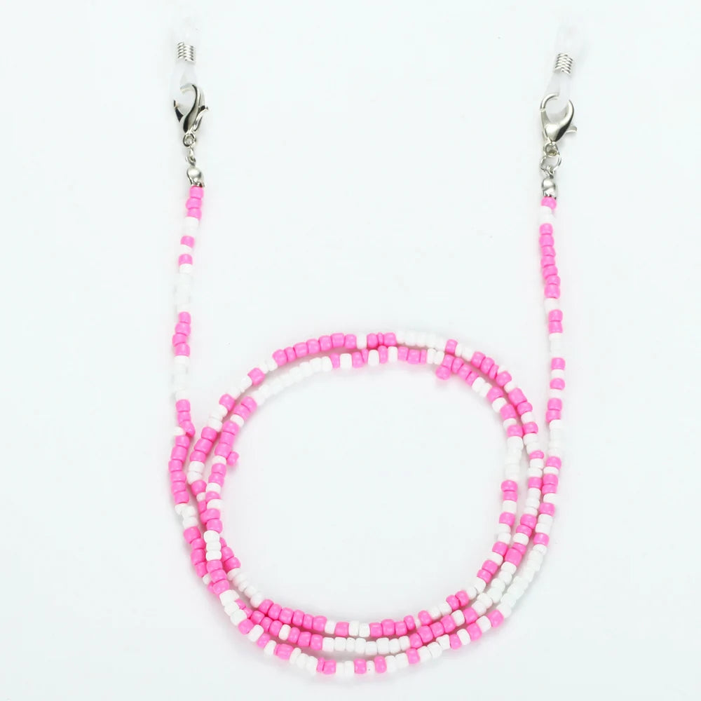 Fashion Glasses Chain Multifunctional Lanyard Bohemian Colorful Bead Chain Anti-lost Neck Chain Sunglasses Eyewear Accessories