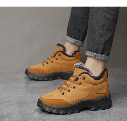 Hommes hiver bottes de neige avec fourrure baskets d'extérieur hommes chaussures 2023 nouveau mâle chaussures chaudes bottines pour hommes Botines Botas Hombre - DOGOMET DIGITAL PLUS