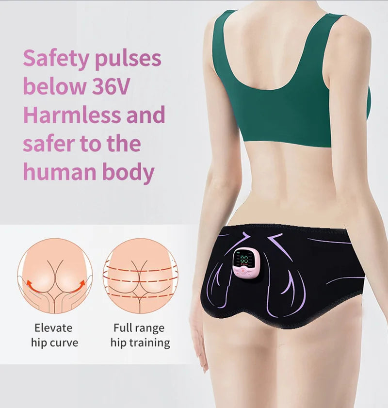 Entraîneur électrique des hanches EMS, stimulateur musculaire des fesses, rechargeable par USB, Toner musculaire pour le Fitness, perte de poids, brûlure des graisses