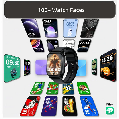 Montres intelligentes pour homme femme appel Bluetooth musique fitness tracker sport avec podomètre étanche informations alertes montre intelligente