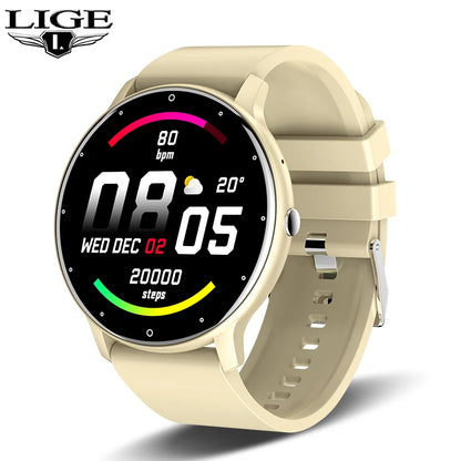 LIGE montre intelligente femmes hommes plein écran tactile Bluetooth 5.2 appel étanche montres sport Fitness Tracker usine IP67 ZL02 nouveau