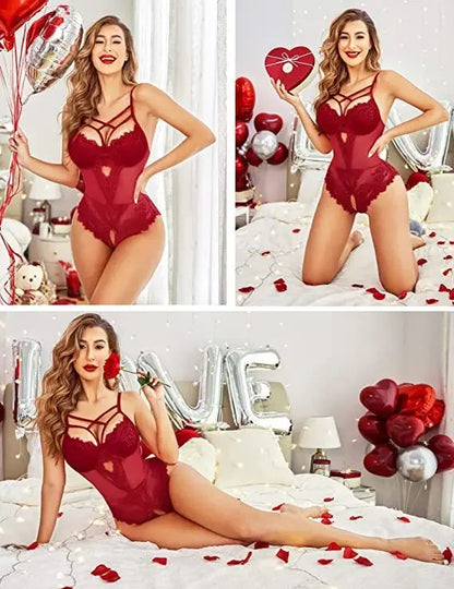 Women's Lingerie Sexy Women Underwear Whole Bodysuits Erotic Lingerie Woman Ensemble Lingeries Femmes hollowed out garters