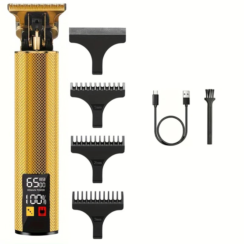 Kit de tondeuses à cheveux et tondeuses vintage professionnelles, ensemble de coupe de cheveux et de toilettage sans fil rechargeables pour hommes, tondeuse à barbe avec - DOGOMET DIGITAL PLUS