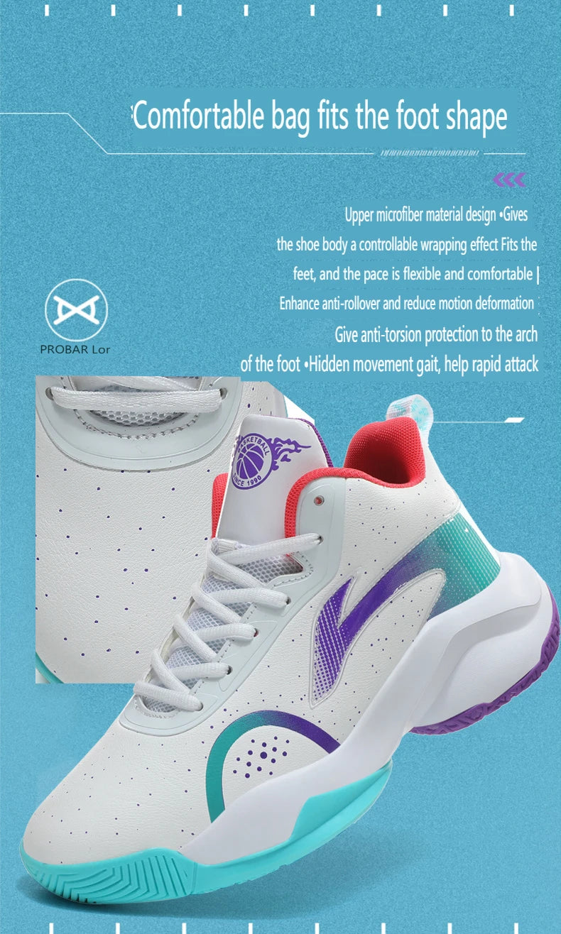 Chaussures de basket-ball nouveau modèle 2025 – Chaussures de sport antidérapantes et résistantes à l'usure pour hommes et femmes, adaptées aux activités décontractées.