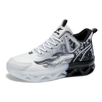 Chaussures de basket-ball à la mode et tendance pour hommes, avec une forte capacité de saut, chaussures de sport décontractées antidérapantes et résistantes à l'usure