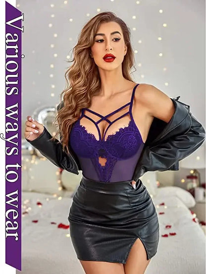 Women's Lingerie Sexy Women Underwear Whole Bodysuits Erotic Lingerie Woman Ensemble Lingeries Femmes hollowed out garters