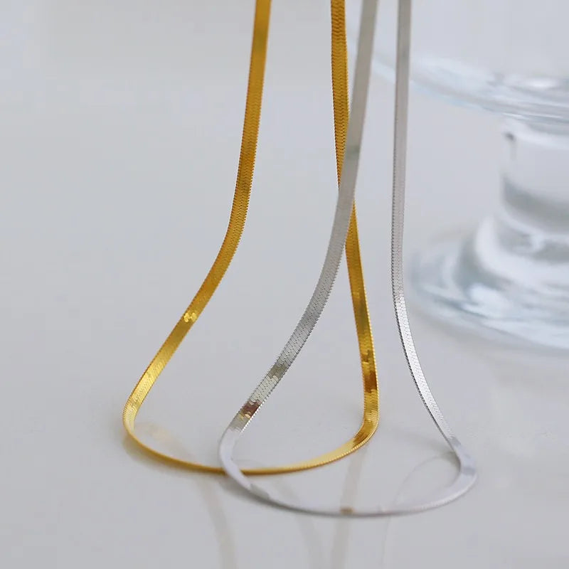 Men' Necklaces Homme Blade Chain For Men Stainless Steel Punk Choker Neck Chains Accessories Minimalist Jewelry Wholesale