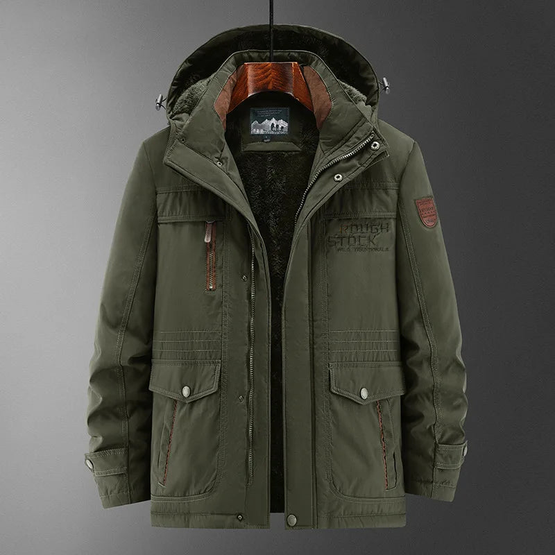 Manteau d'hiver homme hiver coupe-vent imperméable coton vêtements chaud froid grande taille coton veste vêtements pour hommes Parka manteaux pour hommes - DOGOMET DIGITAL PLUS