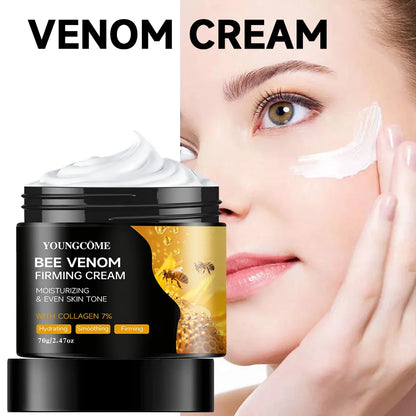 Crème au venin d'abeille premium pour le visage et le cou – Boost de collagène, raffermissement de la peau, hydratant naturel pour peaux sensibles, non grasse - DOGOMET DIGITAL PLUS