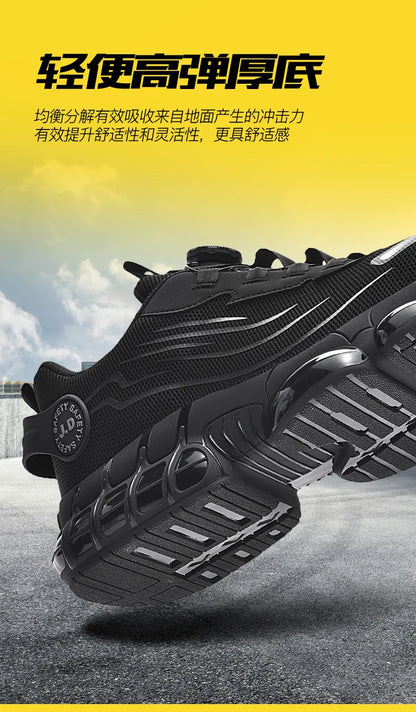 Men's Military Tactical Boots Army Boots Men Side Zipper Military Boots Men Anti-Slip Ankle Boots Work Safety Shoes Hiking Shoe - DOGOMET DIGITAL PLUS