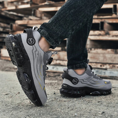 Men's Military Tactical Boots Army Boots Men Side Zipper Military Boots Men Anti-Slip Ankle Boots Work Safety Shoes Hiking Shoe - DOGOMET DIGITAL PLUS