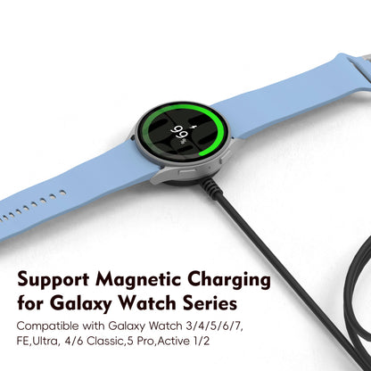 Chargeur sans fil Galaxy Watch pour Galaxy Watch 3/4 5/6/7 Active1-2 Ultra FE câble de montre USB-A USB-C