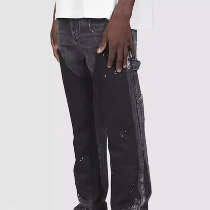 Jean délavé hommes Vintage longueur cheville pantalon taille moyenne poches bouton fermeture éclair mouche en détresse Denims Streetwear pantalon droit