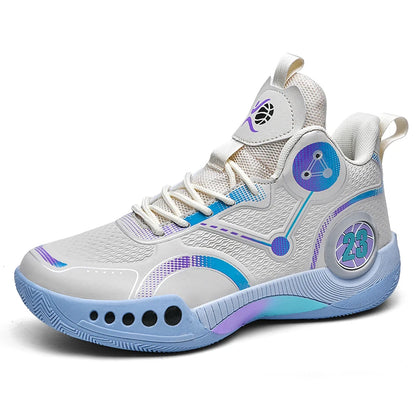 Nouvelles chaussures de basket-ball montantes chaussures de sport confortables et respirantes pour hommes et femmes athlètes d'entraînement chaussures d'étudiant décontractées