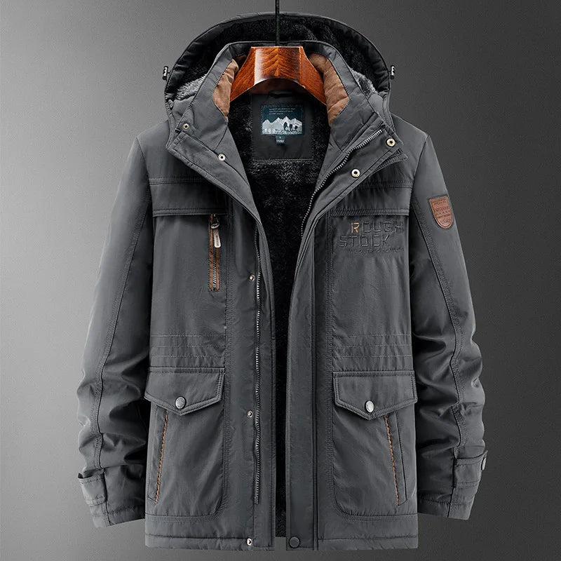 Manteau d'hiver homme hiver coupe-vent imperméable coton vêtements chaud froid grande taille coton veste vêtements pour hommes Parka manteaux pour hommes - DOGOMET DIGITAL PLUS