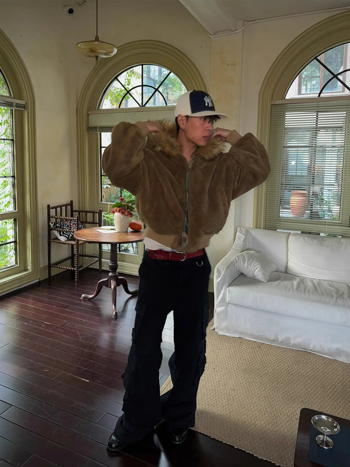 Manteau d'hiver chaud pour hommes, veste de Camouflage Double face, Parka en coton épais avec col en fourrure, Trench-Coat de Style militaire en plein air - DOGOMET DIGITAL PLUS