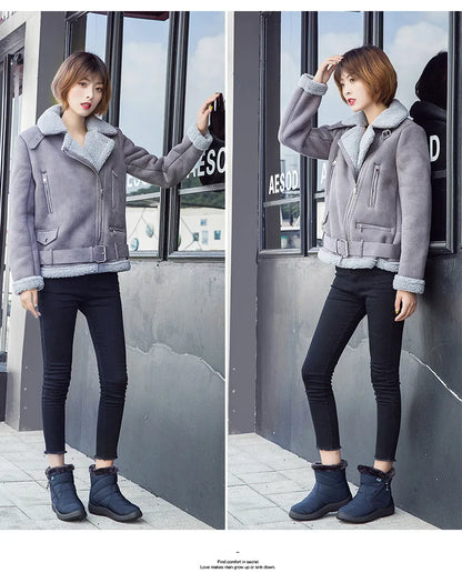 Bottes de rinçage astronomique imperméables pour femmes, chaussures optiques pour dames, baskets pour femmes, document solide, mode d'hiver - DOGOMET DIGITAL PLUS