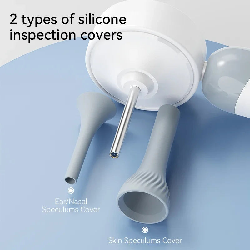 Caméra auriculaire visuelle Endoscope sans fil, écran IPS 1.38 pouces, outils de nettoyage de cire auriculaire, caméras HD 1080P, prise de photo, vidéo, Inspection auditive