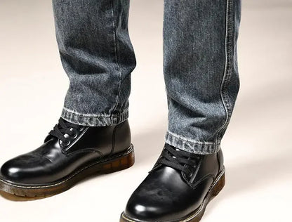 Jean pour hommes pantalon de cowboy droit avec poches pantalon Cargo esthétique régulière nouveau en empilé mode coréenne tendance 2025