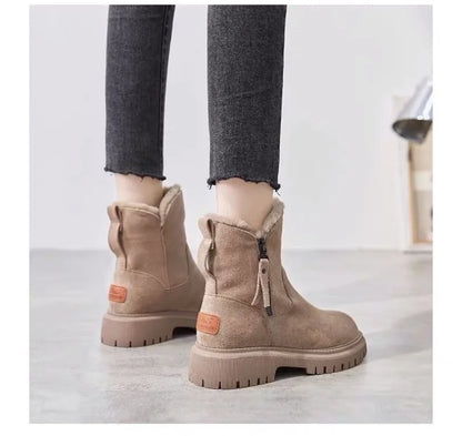 2025 hiver femmes bottes en peluche chaud bottes De neige mode haut coton bottes pour femmes gland fermeture éclair bottine Botas De Mujer - DOGOMET DIGITAL PLUS