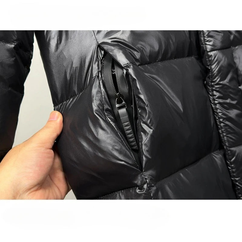 Doudoune d'hiver pour hommes, manteau thermique épais et imperméable de haute qualité, manteaux chauds à capuche courts de couleur unie pour Couple - DOGOMET DIGITAL PLUS