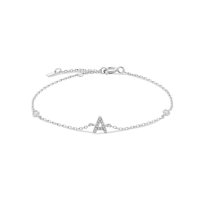 ANDYWEN – Bracelet en argent Sterling 925, 26 lettres initiales, monogramme de l'alphabet, nom en or, cristal CZ Zircon, bijoux à la mode 2021 - DOGOMET DIGITAL PLUS